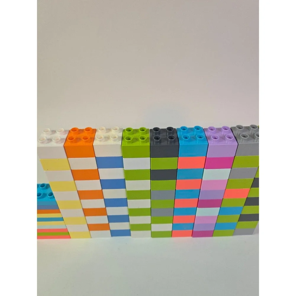 LEGO Duplo 100 Piece Bulk Building Bricks Set Multicolor Mixed Lot Blocks